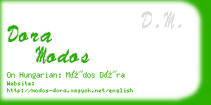 dora modos business card